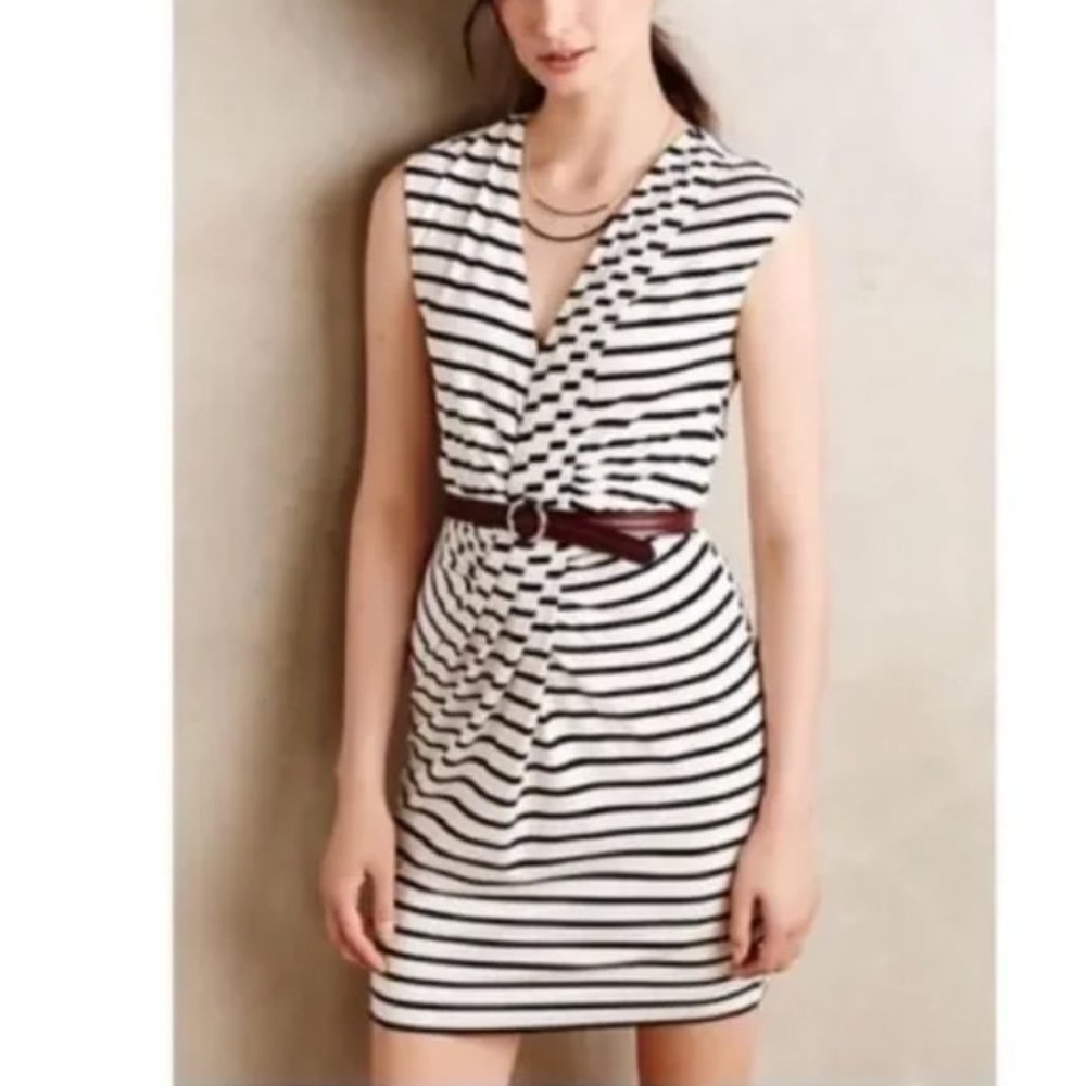 NWT Anthropologie Bailey 44 Stretchy Striped Body Con Dress